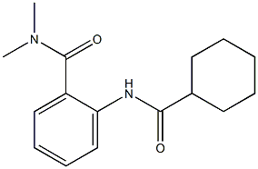 2-[(cyclohexylcarbonyl)amino]-N,N-dimethylbenzamide 结构式