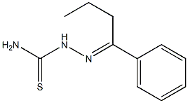 2-[(E)-1-phenylbutylidene]-1-hydrazinecarbothioamide 结构式