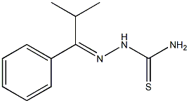 2-[(E)-2-methyl-1-phenylpropylidene]-1-hydrazinecarbothioamide 结构式