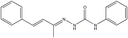 2-[(Z,2E)-1-methyl-3-phenyl-2-propenylidene]-N-phenyl-1-hydrazinecarboxamide 结构式