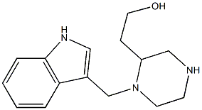 2-[1-(1H-indol-3-ylmethyl)-2-piperazinyl]-1-ethanol 结构式