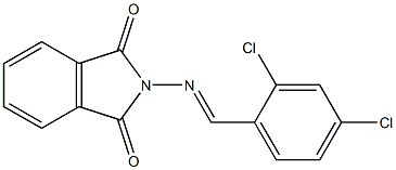 2-{[(E)-(2,4-dichlorophenyl)methylidene]amino}-1H-isoindole-1,3(2H)-dione 结构式