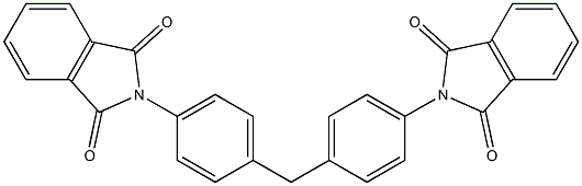 2-{4-[4-(1,3-dioxo-1,3-dihydro-2H-isoindol-2-yl)benzyl]phenyl}-1H-isoindole-1,3(2H)-dione 结构式