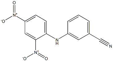 3-(2,4-dinitroanilino)benzonitrile 结构式