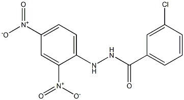 3-chloro-N'-(2,4-dinitrophenyl)benzohydrazide 结构式