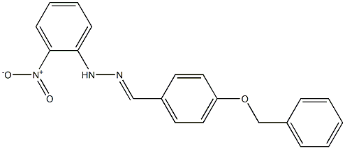 4-(benzyloxy)benzaldehyde N-(2-nitrophenyl)hydrazone 结构式