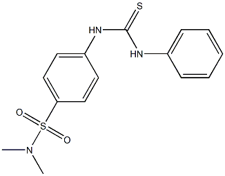 4-[(anilinocarbothioyl)amino]-N,N-dimethylbenzenesulfonamide 结构式