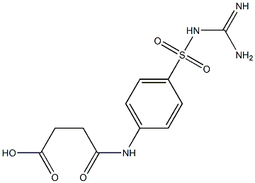 4-[4-({[amino(imino)methyl]amino}sulfonyl)anilino]-4-oxobutanoic acid 结构式