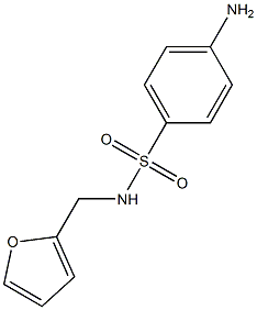 4-amino-N-(2-furylmethyl)benzenesulfonamide 结构式