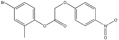 4-bromo-2-methylphenyl 2-(4-nitrophenoxy)acetate 结构式