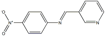 N-(4-nitrophenyl)-N-[(E)-3-pyridinylmethylidene]amine 结构式