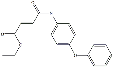 ethyl (E)-4-oxo-4-(4-phenoxyanilino)-2-butenoate 结构式