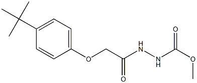 methyl 2-{2-[4-(tert-butyl)phenoxy]acetyl}-1-hydrazinecarboxylate 结构式