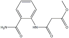 methyl 3-[2-(aminocarbonyl)anilino]-3-oxopropanoate 结构式