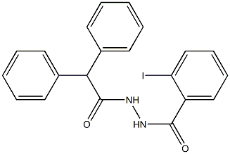 N'-(2,2-diphenylacetyl)-2-iodobenzohydrazide 结构式