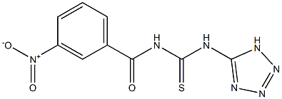 N-(3-nitrobenzoyl)-N'-(1H-1,2,3,4-tetraazol-5-yl)thiourea 结构式