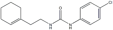 N-(4-chlorophenyl)-N'-[2-(1-cyclohexen-1-yl)ethyl]urea 结构式