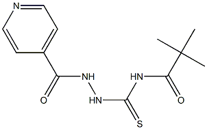 N-[(2-isonicotinoylhydrazino)carbothioyl]-2,2-dimethylpropanamide 结构式