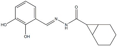 N'-[(E)-(2,3-dihydroxyphenyl)methylidene]bicyclo[4.1.0]heptane-7-carbohydrazide 结构式