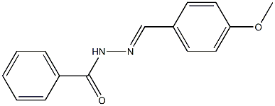 N'-[(E)-(4-methoxyphenyl)methylidene]benzohydrazide 结构式