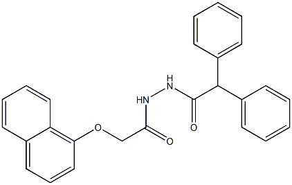 N'-[2-(1-naphthyloxy)acetyl]-2,2-diphenylacetohydrazide 结构式