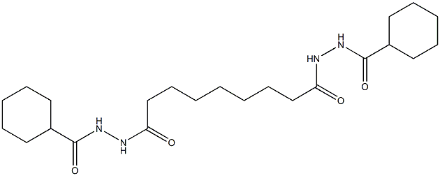 N'-{9-[2-(cyclohexylcarbonyl)hydrazino]-9-oxononanoyl}cyclohexanecarbohydrazide 结构式