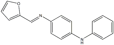 N-(4-anilinophenyl)-N-[(E)-2-furylmethylidene]amine 结构式