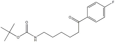 tert-butyl 6-(4fluorophenyl)-6-oxohexylcarbamate 结构式