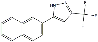 5-(2-naphthyl)-3-(trifluoromethyl)-1H-pyrazole 结构式