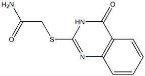 2-[(4-oxo-3,4-dihydro-2-quinazolinyl)sulfanyl]acetamide 结构式