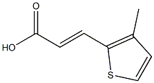 (E)-3-(3-methyl-2-thienyl)-2-propenoic acid 结构式