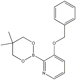 3-Benzyloxy-2-(5,5-dimethyl-1,3,2-dioxaborinan-2-yl)pyridine 结构式