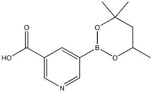 5-(4,4,6-Trimethyl-1,3,2-dioxaborinan-2-yl)-nicotinic acid 结构式