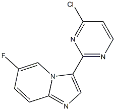 3-(4-chloropyrimidin-2-yl)-6-fluoroimidazo[1,2-a]pyridine 结构式