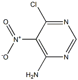 6-氯-5-硝基嘧啶-4-胺 结构式