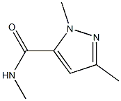 N,1,3-三甲基-1H-吡唑-5-甲酰胺 结构式