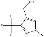 1-甲基-3-三氟甲基-1H-吡唑-4-甲醇 结构式