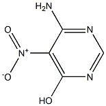 5-硝基-6-氨基嘧啶-4-醇 结构式