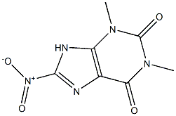 1,3-二甲基-8-硝基-1H-嘌呤2,6(3H,9H)-二酮 结构式