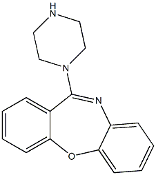 11-piperazin-1-yldibenzo[b,f][1,4]oxazepine 结构式