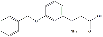 3-amino-3-[3-(benzyloxy)phenyl]propanoic acid 结构式