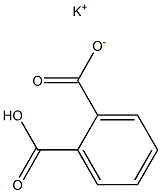 邻苯二甲酸氢钾, 试剂级,ACS,ISO 结构式