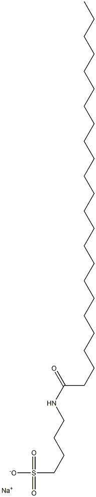 4-[(1-Oxotetracosyl)amino]-1-butanesulfonic acid sodium salt 结构式