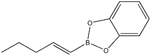 2-[(E)-1-Pentenyl]-1,3,2-benzodioxaborole 结构式