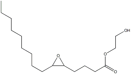 5,6-Epoxypentadecanoic acid 2-hydroxyethyl ester 结构式