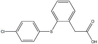 [o-(p-Chlorophenylthio)phenyl]acetic acid 结构式