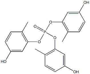 Phosphoric acid tri(3-hydroxy-6-methylphenyl) ester 结构式