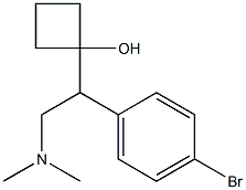 1-[1-(4-Bromophenyl)-2-dimethylaminoethyl]cyclobutanol 结构式