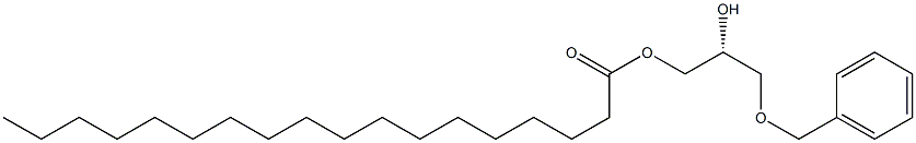 [R,(-)]-3-O-Benzyl-1-O-stearoyl-D-glycerol 结构式