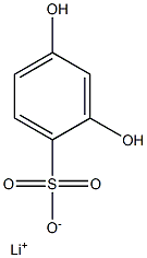 2,4-Dihydroxybenzenesulfonic acid lithium salt 结构式